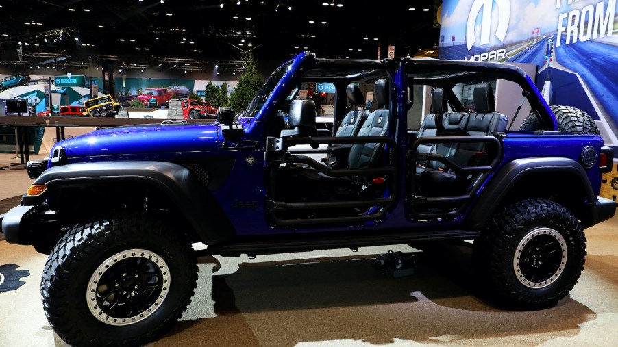 Mopar-modified 2020 Wrangler – a Ford Bronco competitor – is on display at the 112th Annual Chicago Auto Show