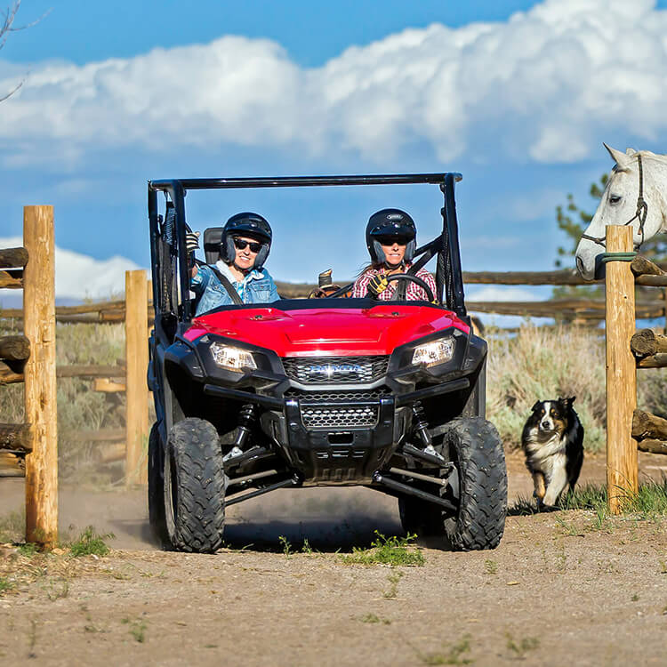 The Honda Pioneer isn't meant to be street legal, but it can be adjusted for on road regulation