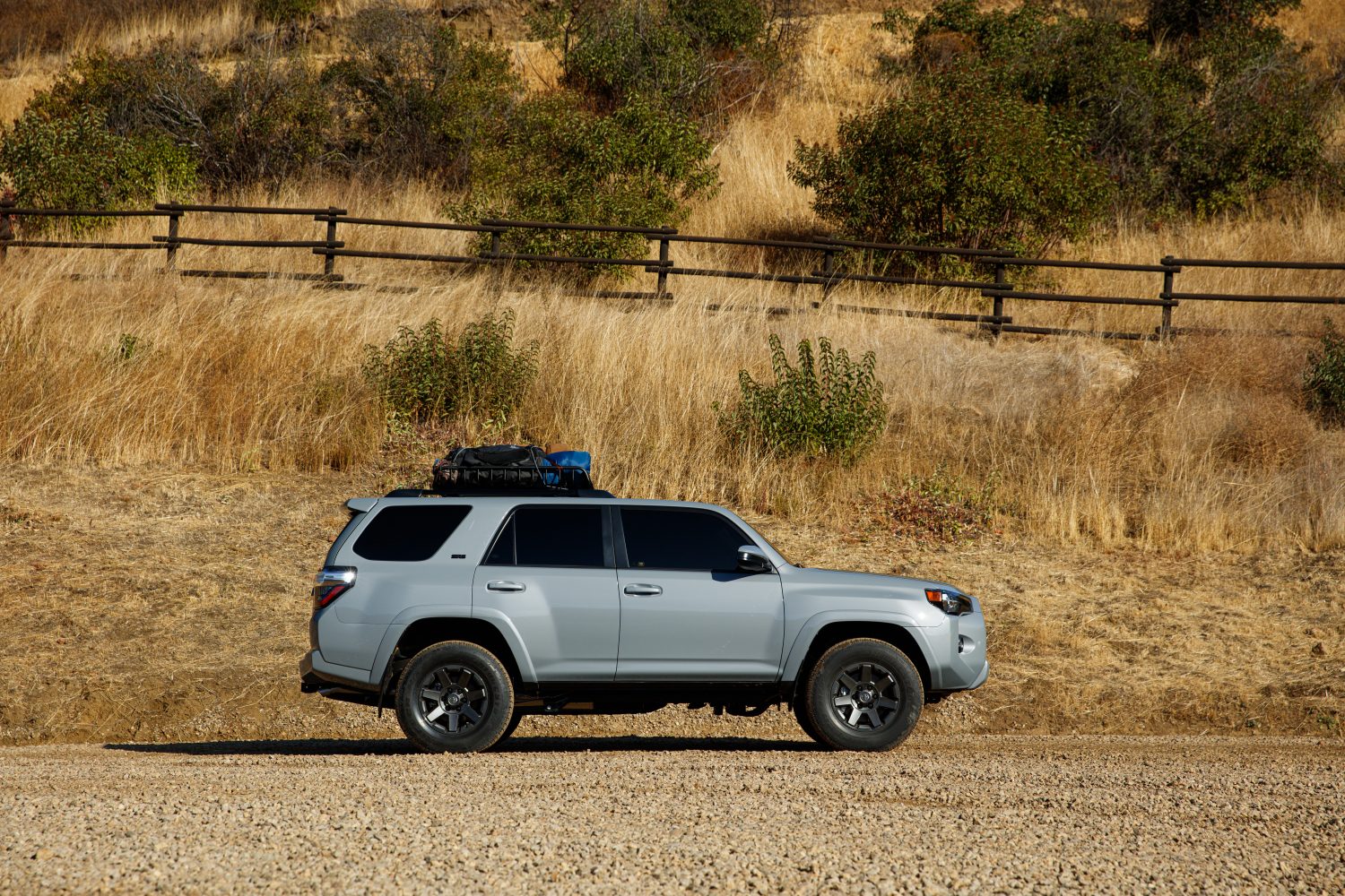 the 2021 Toyota 4Runner trail edition driving off-road in a field