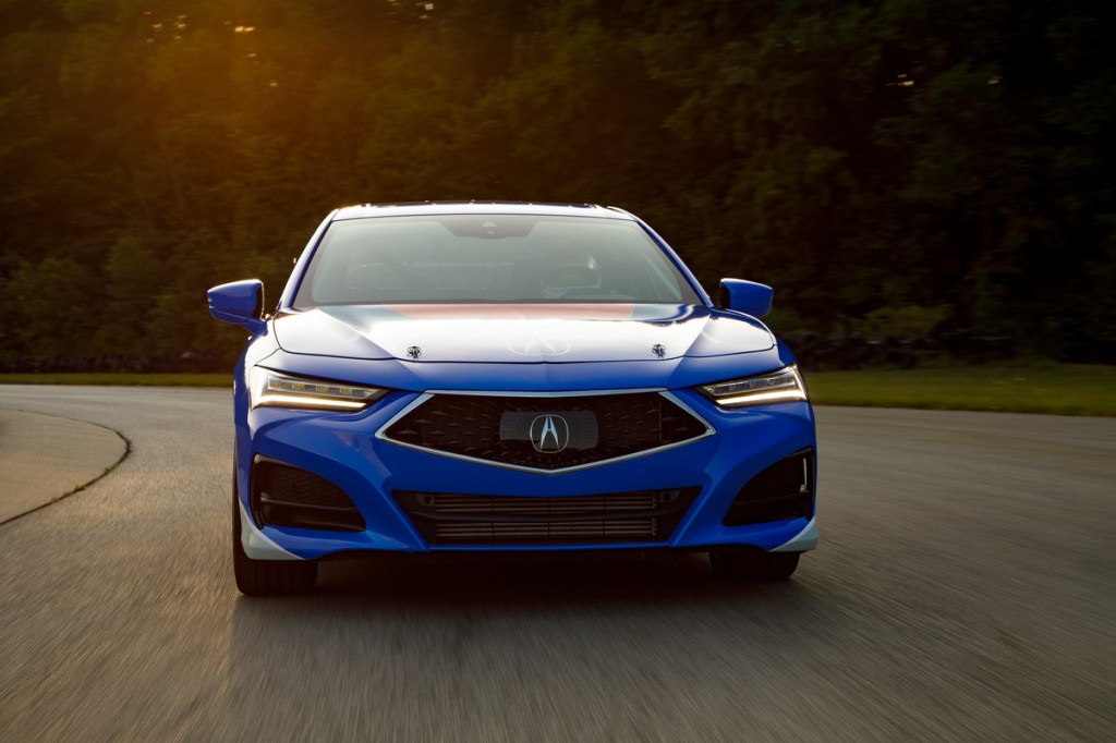 front shot of 2021 tlx type-s