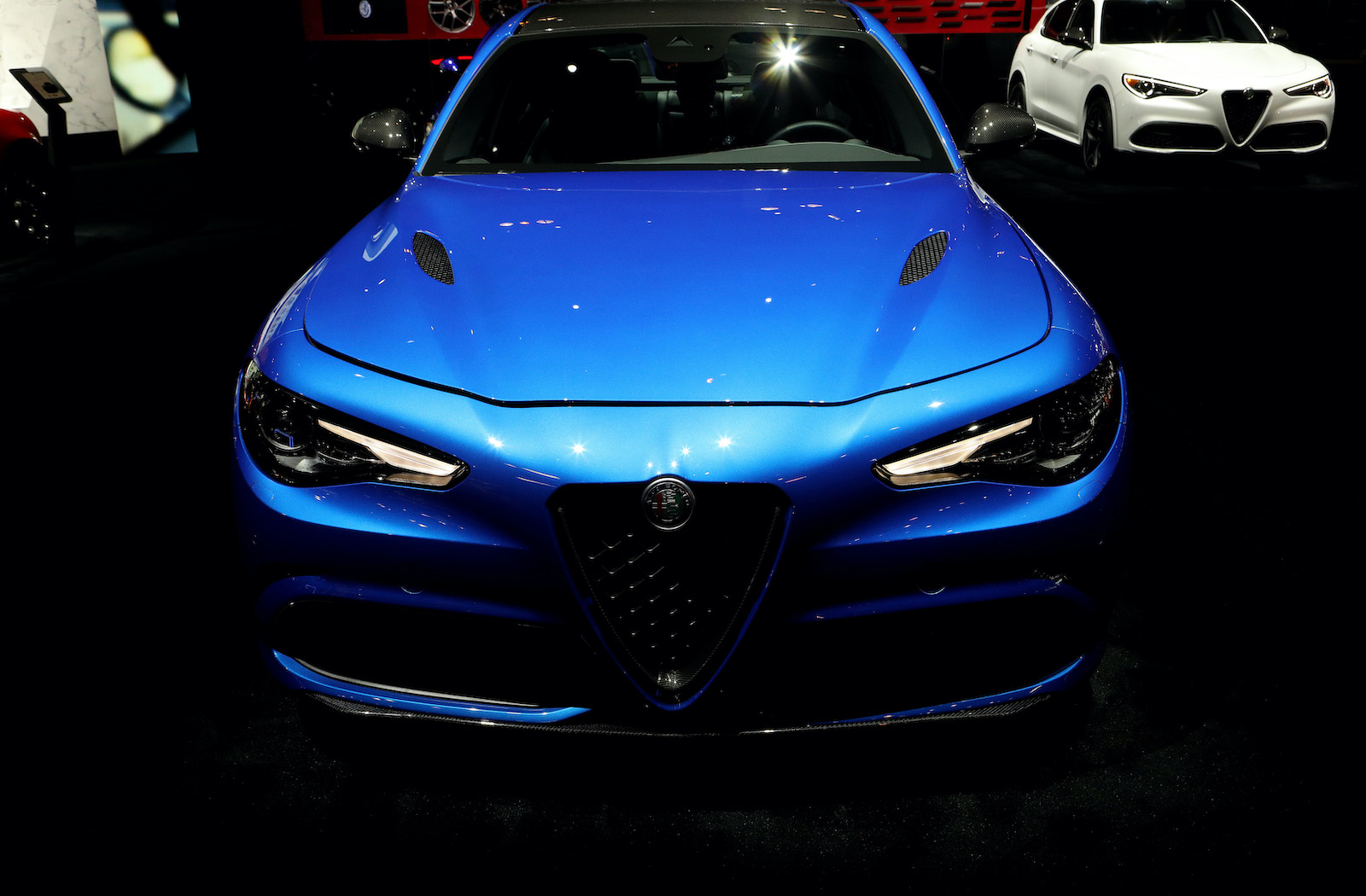 2020 Alfa Romeo Giulia is on display at the 112th Annual Chicago Auto Show at McCormick Place
