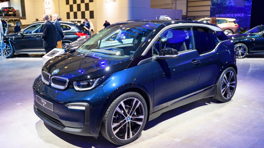 BMW i3 on display at the 98th European Motor Show