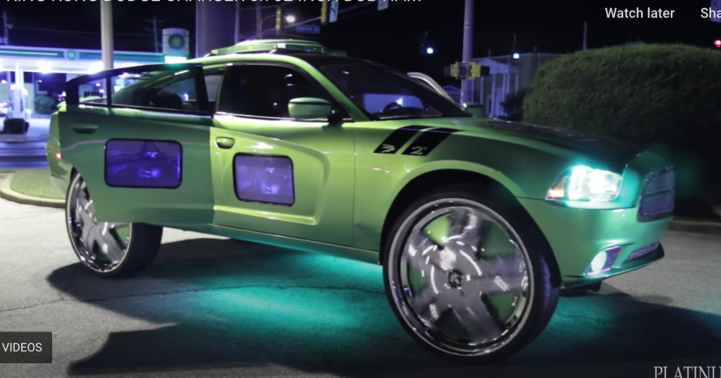 freak show TVs in car doors