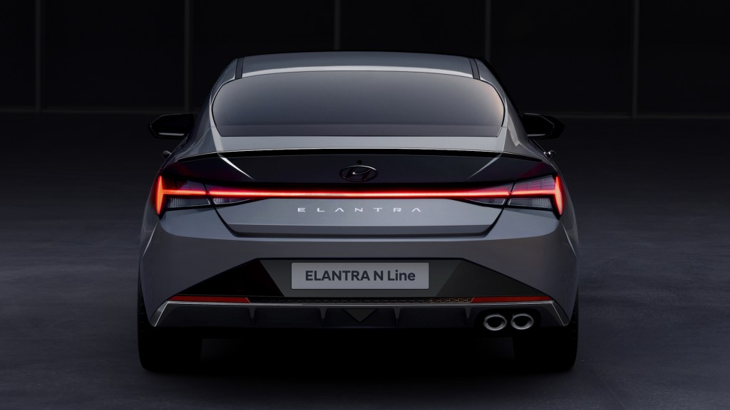 2021 Hyundai Elantra N Line rear