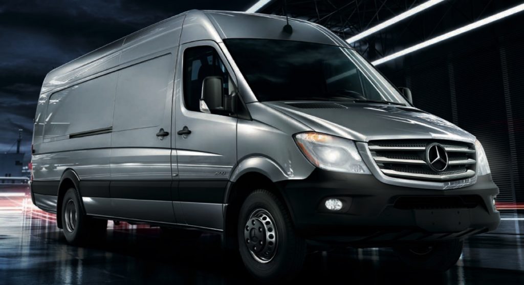silver mercedes sprinter