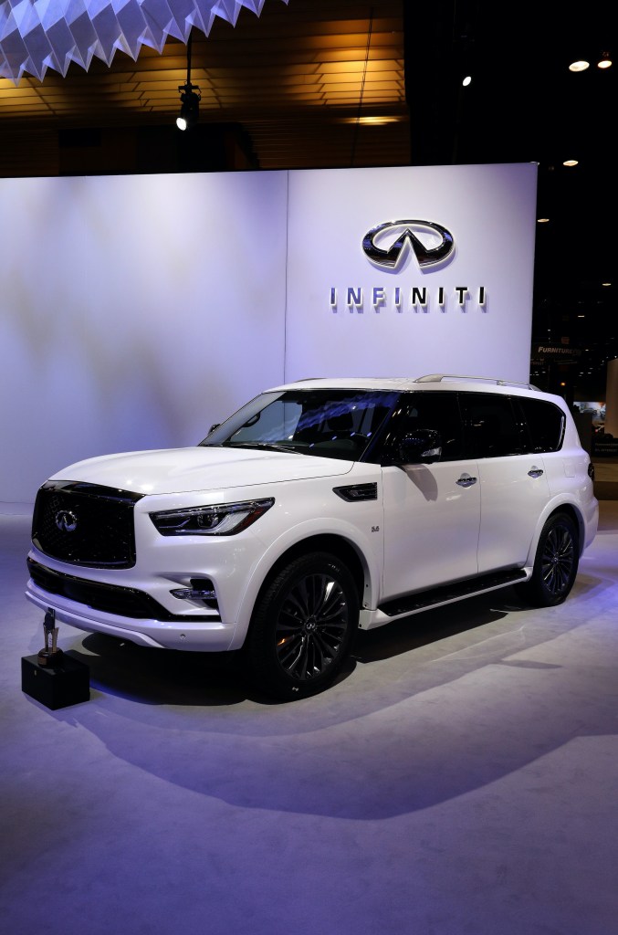 2020 Infiniti QX80 is on display at the 112th Annual Chicago Auto Show