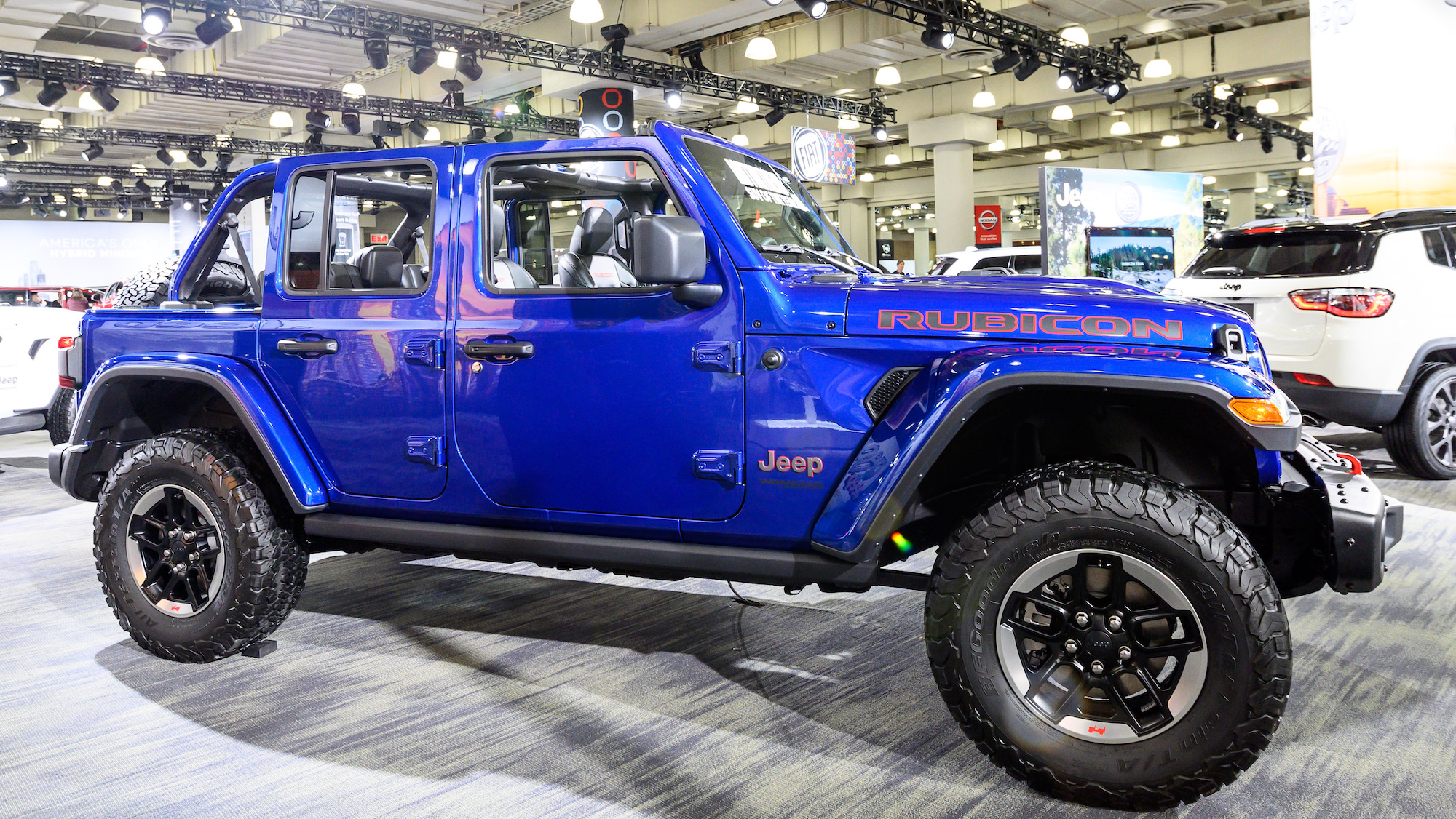 Jeep Gladiator Rubicon seen at the New York International Auto Show at the Jacob K. Javits Convention Center