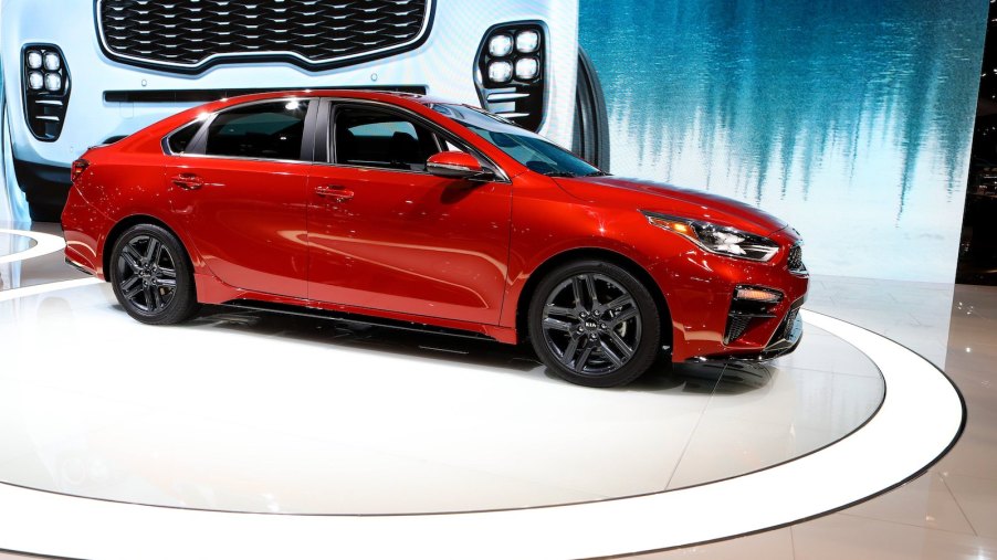 2019 Kia Forte EX Launch Edition is on display at the 110th Annual Chicago Auto Show at McCormick Place