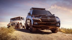2020 Toyota Land Cruiser off-roading through sand