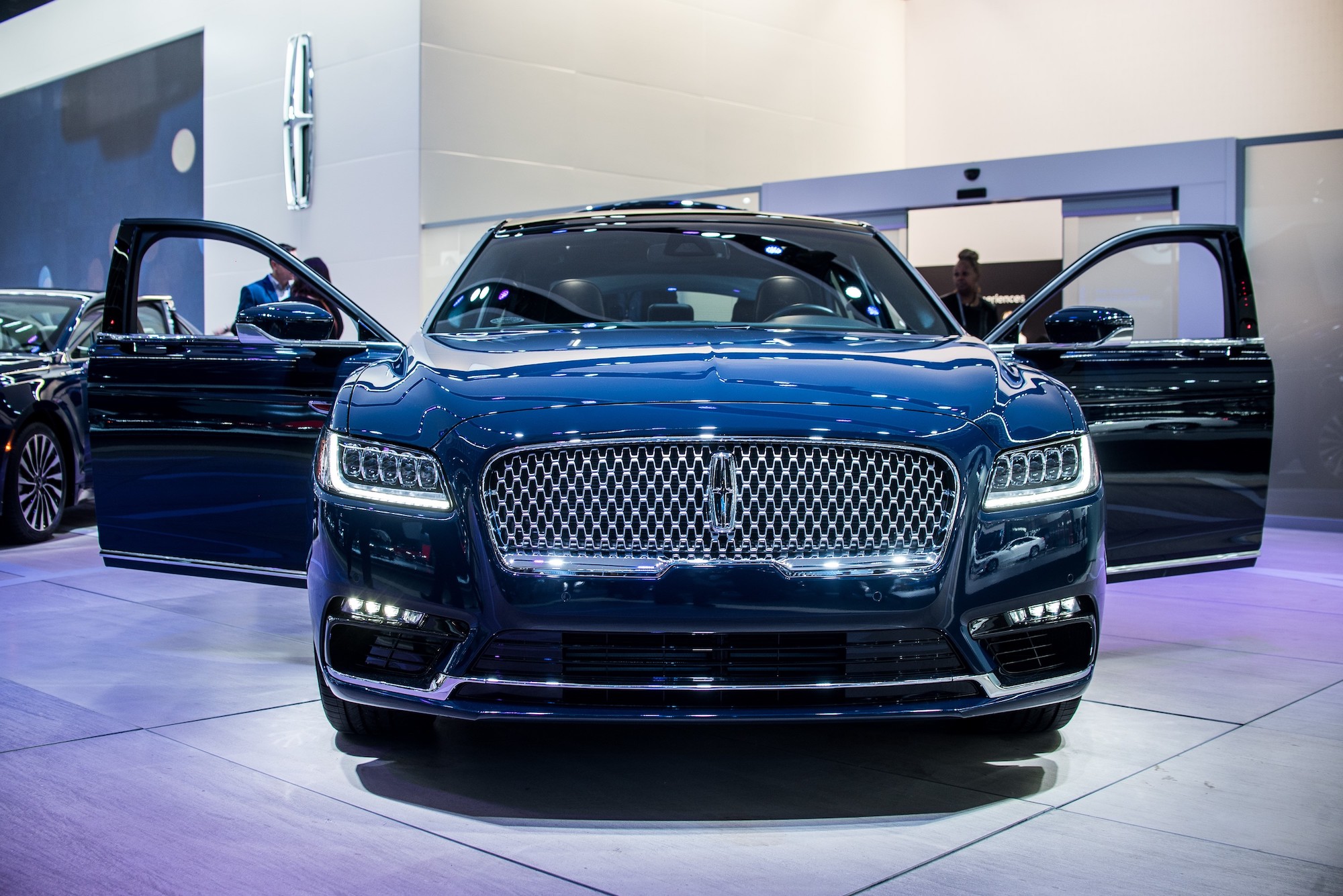 Lincoln MKZ is on display during North American International Auto Show at Cobo Center