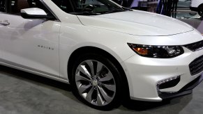 2018 Chevrolet Malibu is on display at the 110th Annual Chicago Auto Show