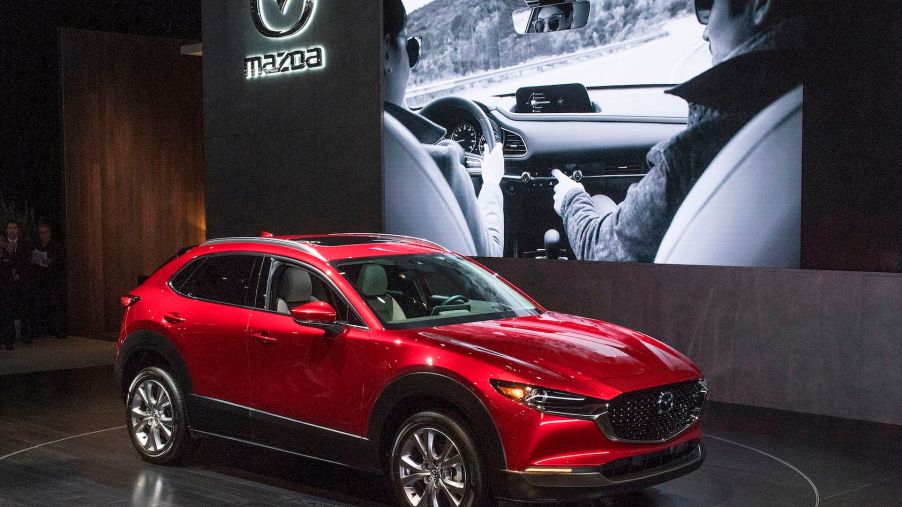 The 2020 CX-30 on display at the 2019 Los Angeles Auto Show