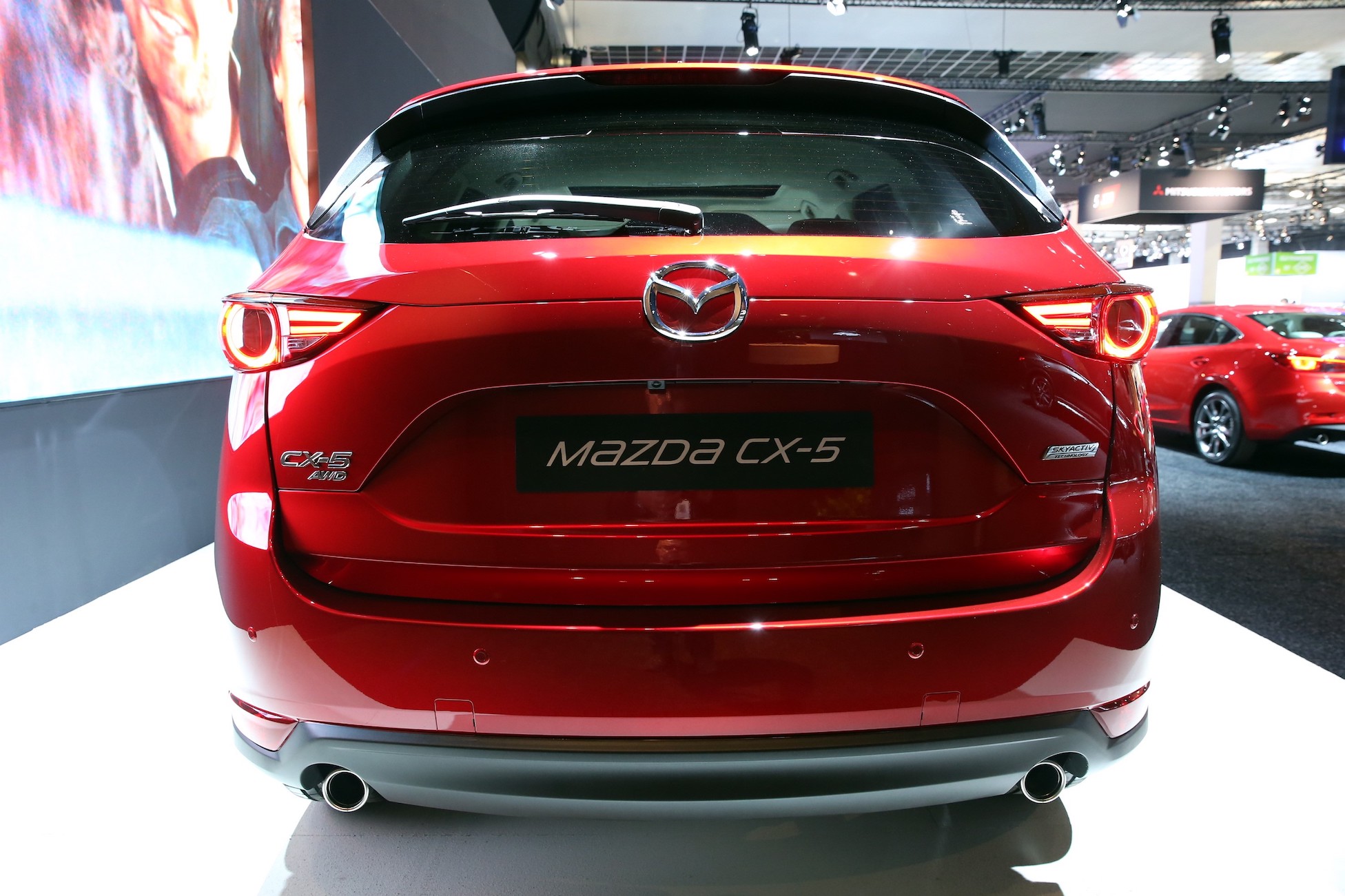 A Mazda CX-5, older sibling is displayed during the 96th Brussels Motor Show at Brussels Expo Center