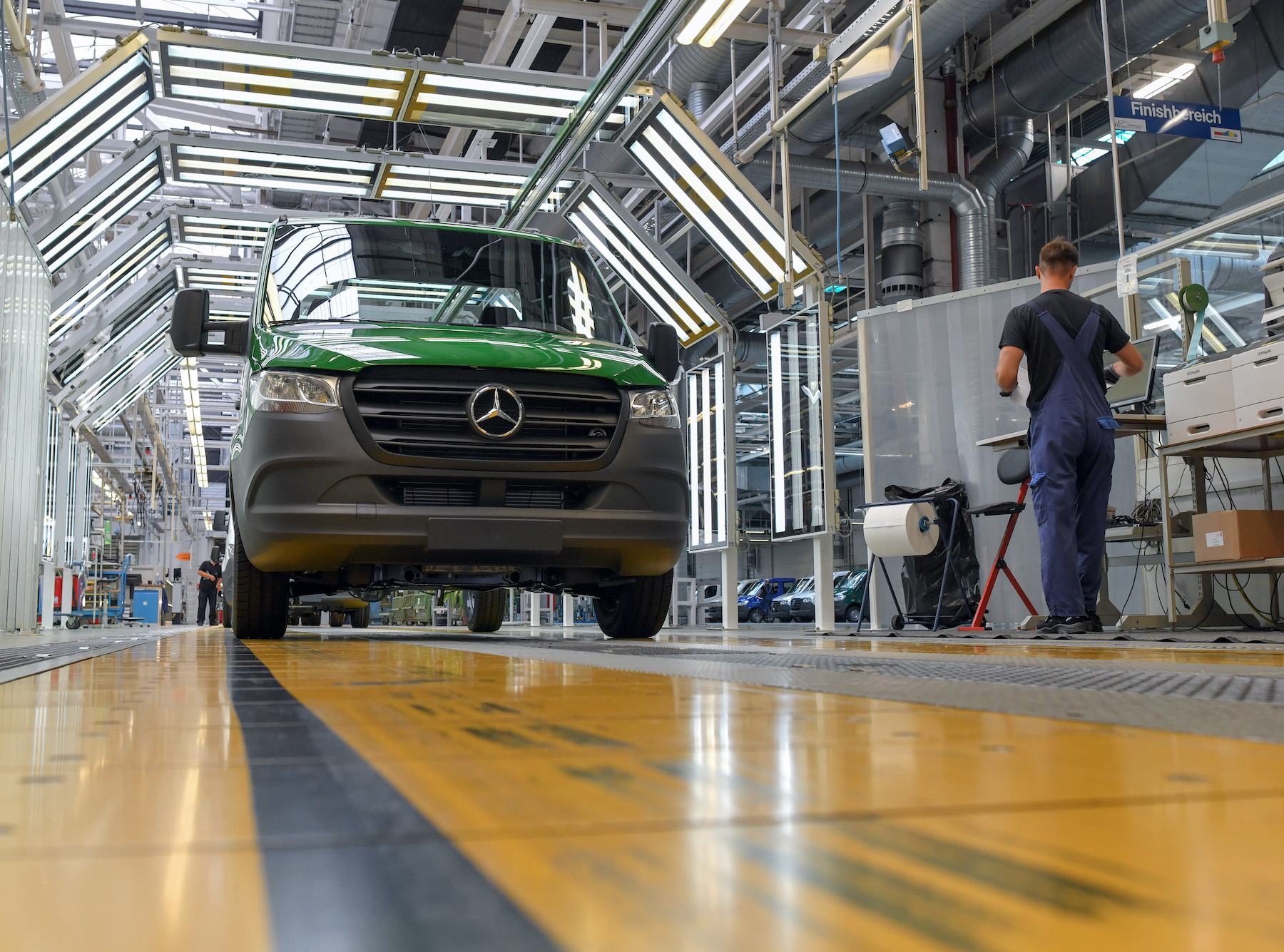 The Sprinter commercial vehicle is built at the Mercedes-Benz AG Ludwigsfelde plant