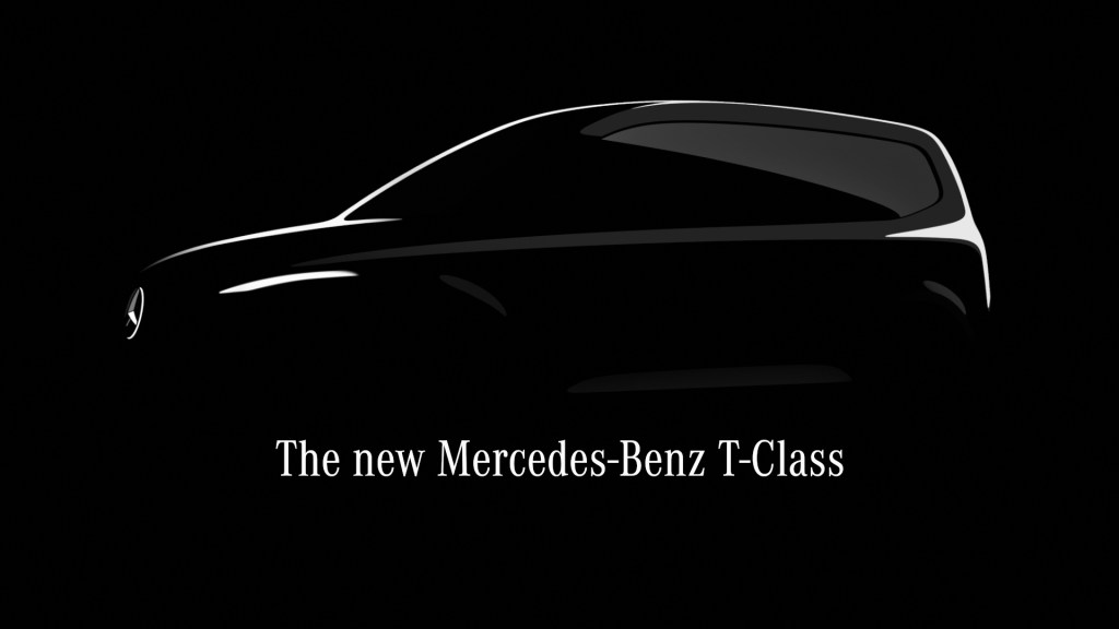 A silhouette of a new minivan from Mercedes, the T-Class