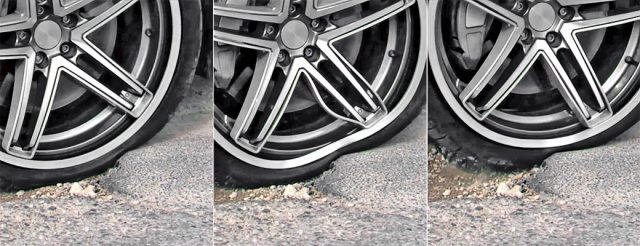 flexible Maxion wheel and Michelin tire