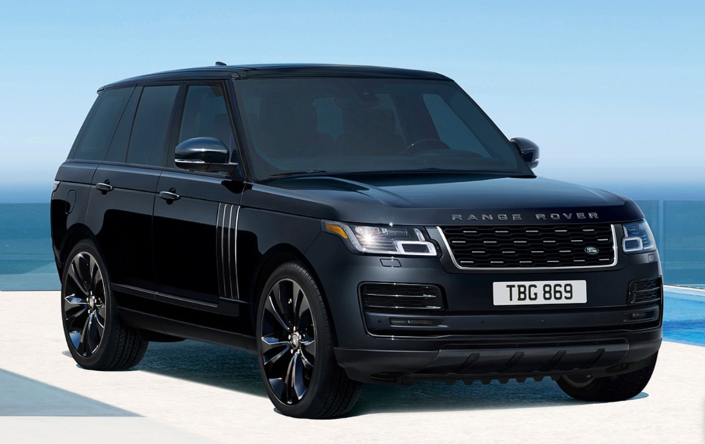 2021 Range Rover SVAutobiography Black Edition parked near the beach 