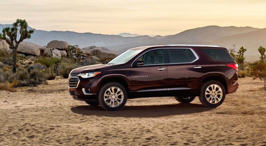 A burgundy 2020 Traverse in gravel look s good but earned poor consumer reports reliability ratings. 