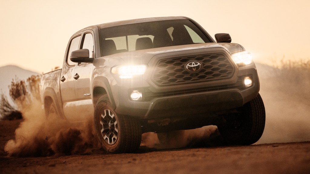 2020 Toyota Tacoma off-roading in sand