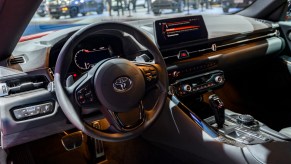 The interior of a 2020 GR Supra GR