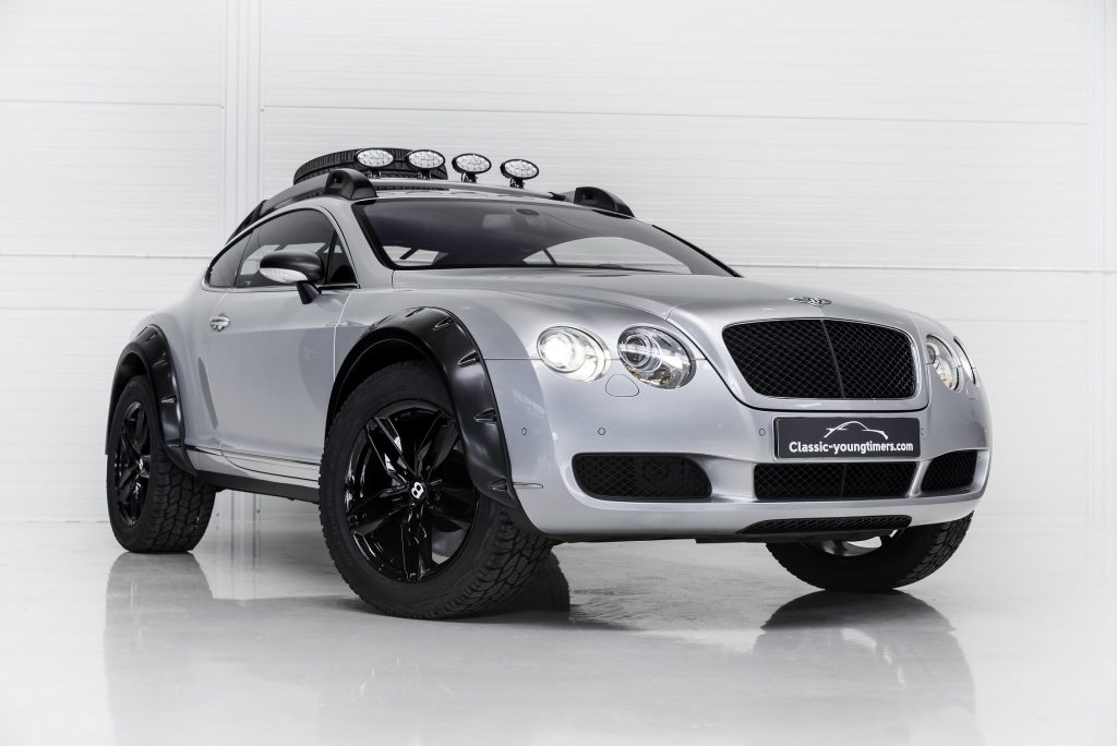 Classic Youngtimers Consultancy's silver lifted 2004 Bentley Continental GT