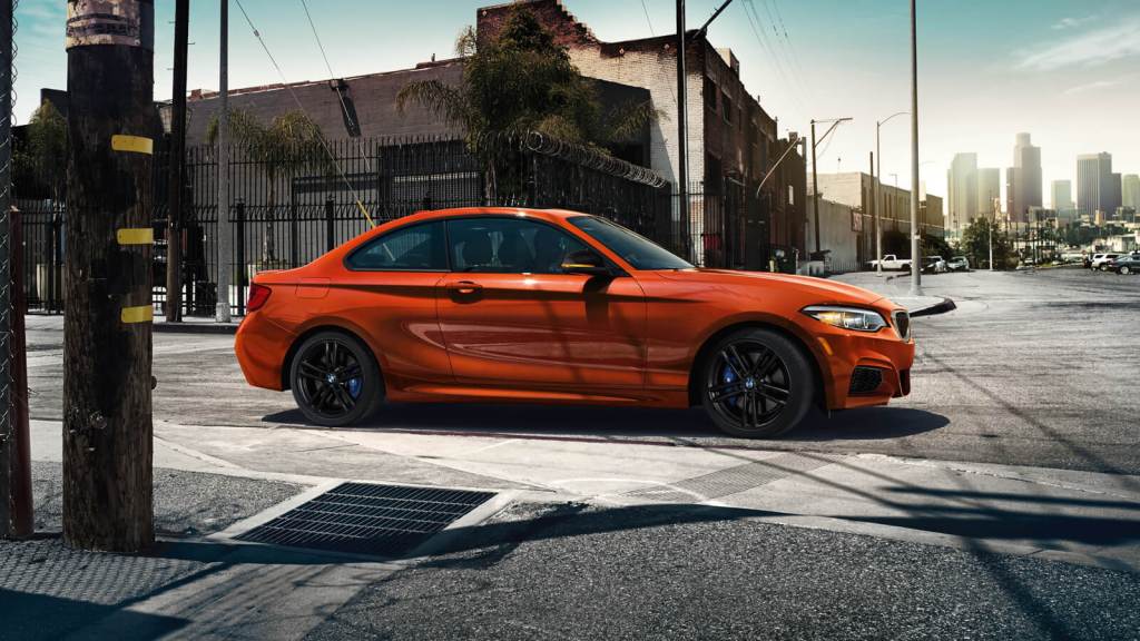 The BMW M240i in Sunset Orange Metallic is ready for anything.