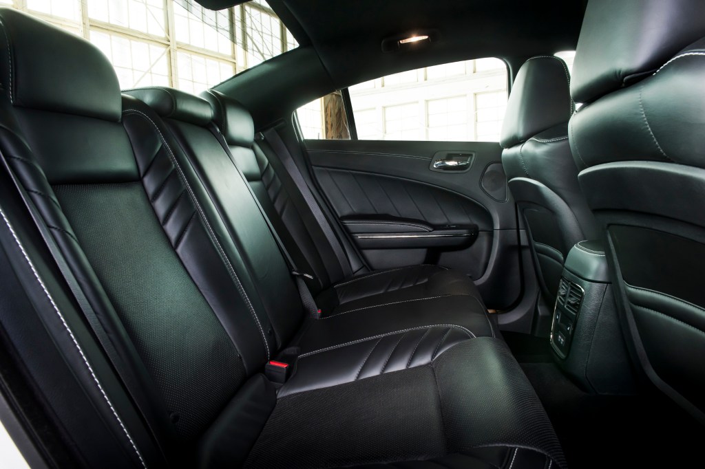 rear seat of charger hellcat redeye