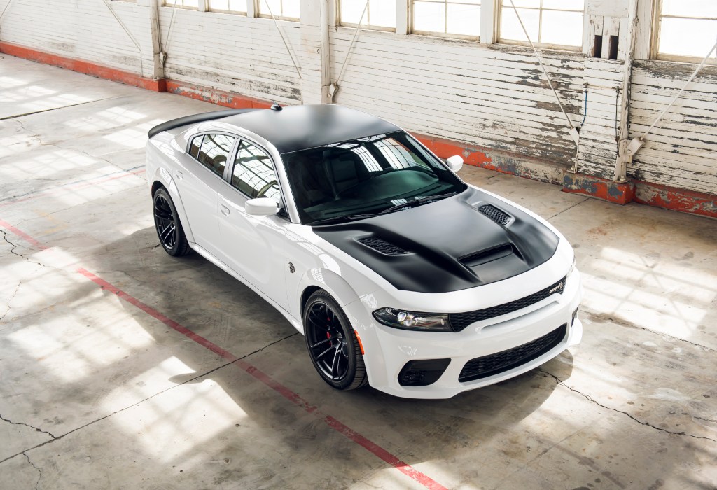 top shot of dodge charger hellcat redeye