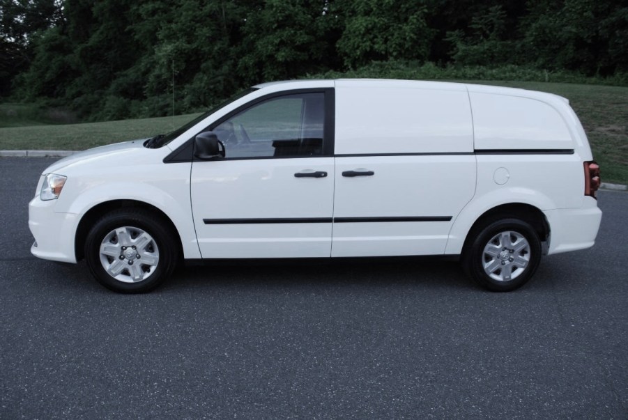 a white Ram work van