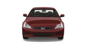 front view of a red 2007 Honda Accord