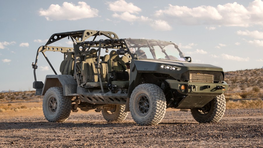 GM Infantry Squad Vehicle that is based on the Chevy Colorado