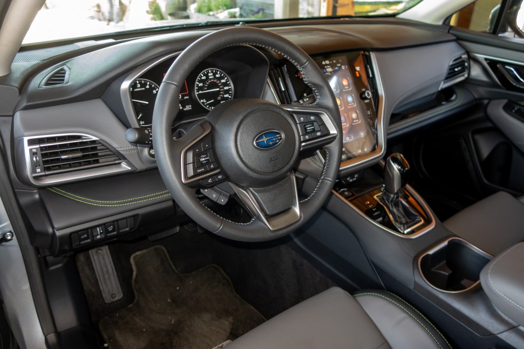 The 2020 Subaru Outback comes with a comfortable cloth interior.