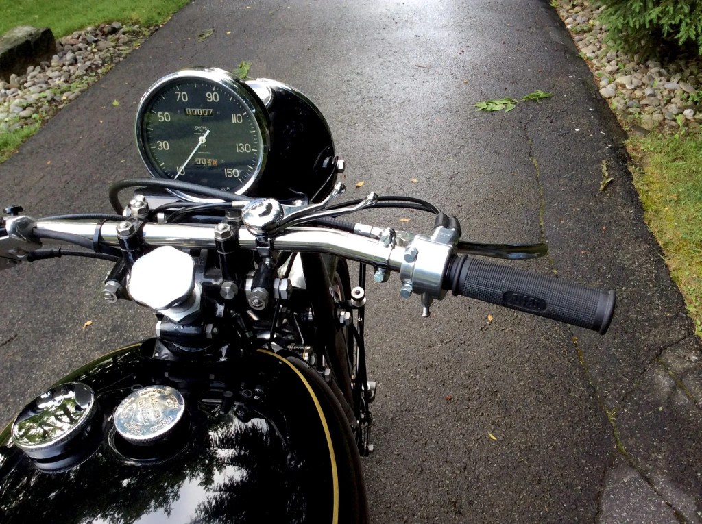 The 1953 Vincent Black Shadow Series C's 150-mph speedometer