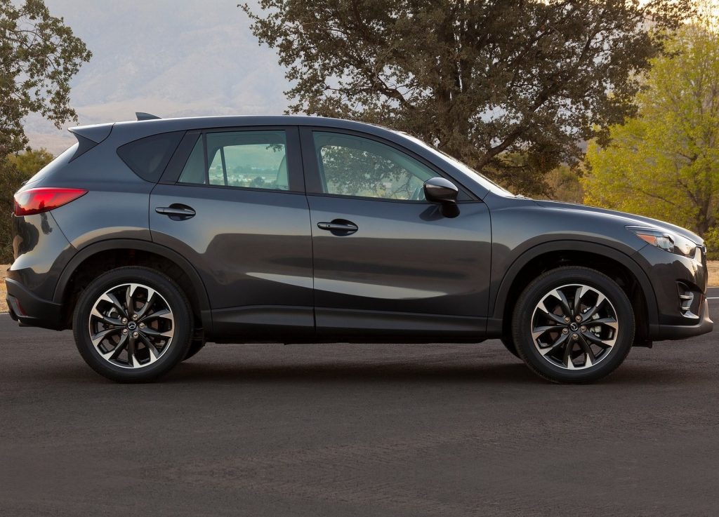 The Mazda CX-5 from older generations, like this gray one we can see a side view of, had more problems than the newer version
