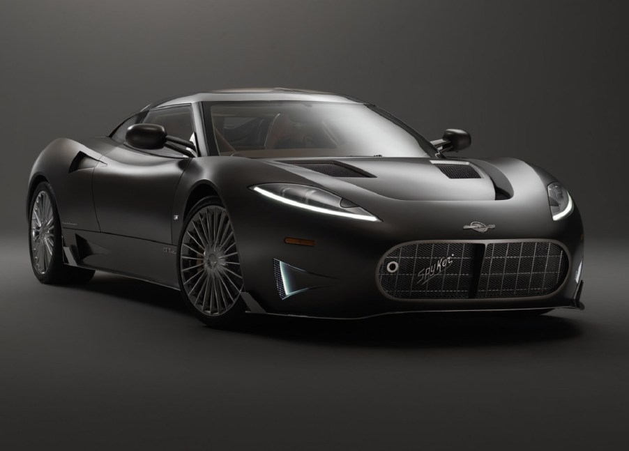 A gray 2017 Spyker C8 Preliator