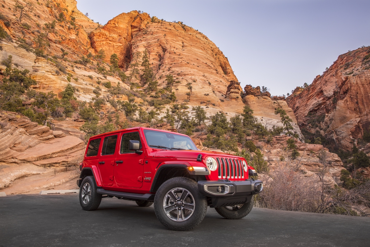 2020 Jeep Wrangler Sahara EcoDiesel in the canyons