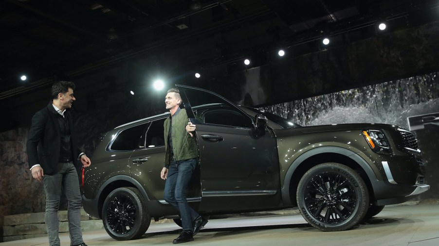 The immediate predecessor of the 2021 Telluride SUV is introduced at the North American International Auto Show (NAIAS)
