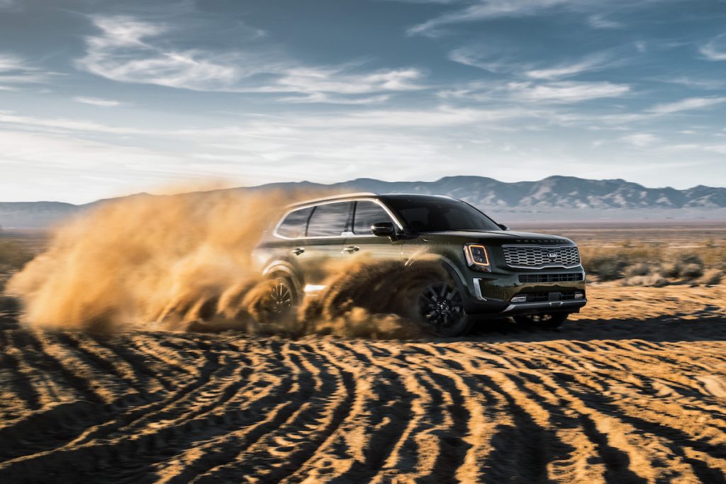 2020 Kia Telluride off-roading in the desert