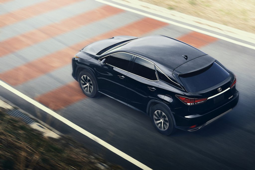 2020 Lexus RX driving on the road