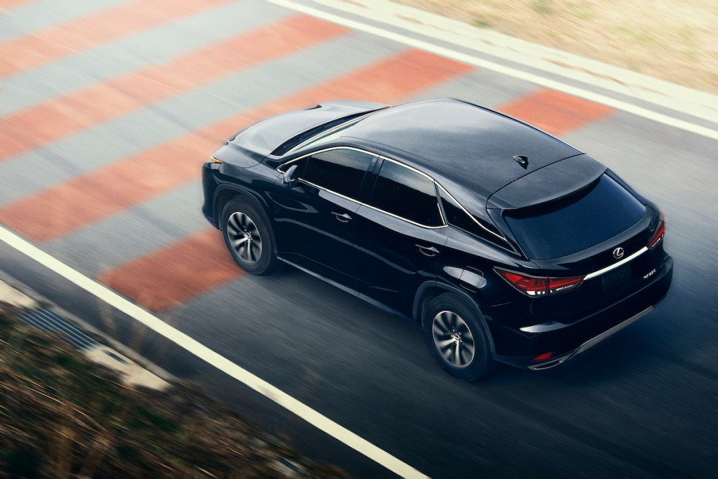 2020 Lexus RX driving on the road