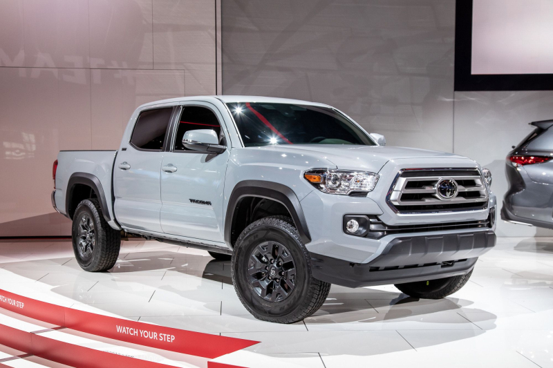 2021 Toyota Tacoma on display is best for off-road in the highest trim 