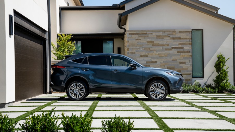 2021 Toyota Venza parked outside of a house