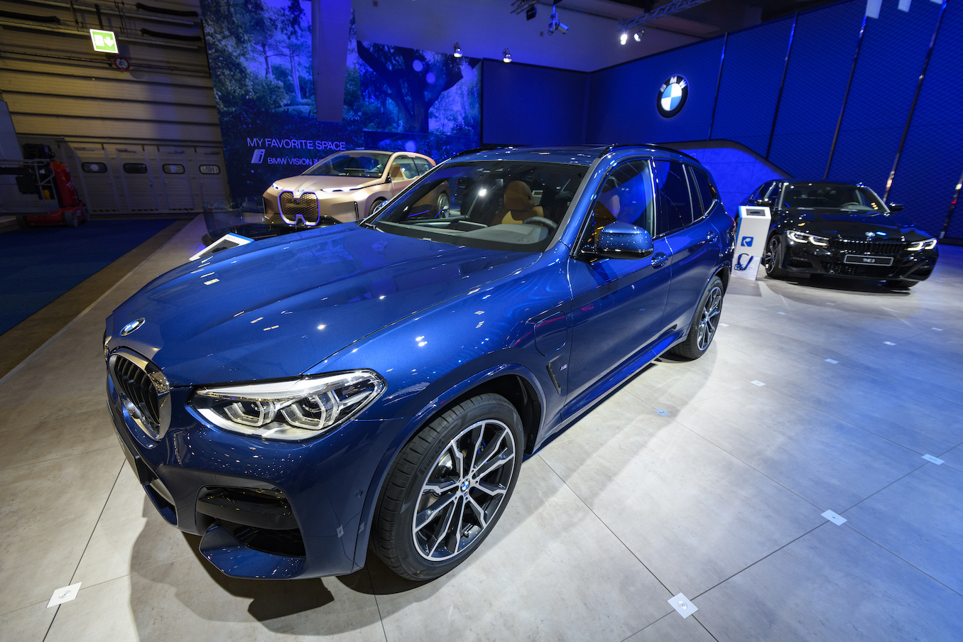 BMW X3 compact luxury SUV on display at Brussels Expo