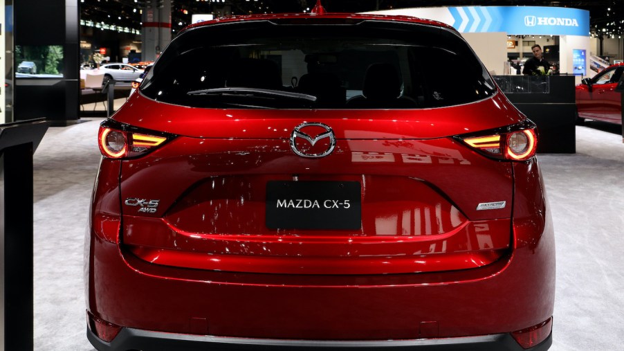 The 2019 Mazda CX-5, perhaps more luxurious than the BMW X1, is on display at the 111th Annual Chicago Auto Show