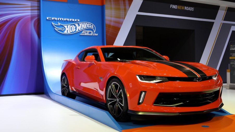 2018 Chevrolet Camaro Hot Wheels Edition is on display at the 110th Annual Chicago Auto Show
