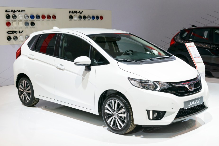 Honda Fit (or Jazz) compact MPV on display at Brussels Expo