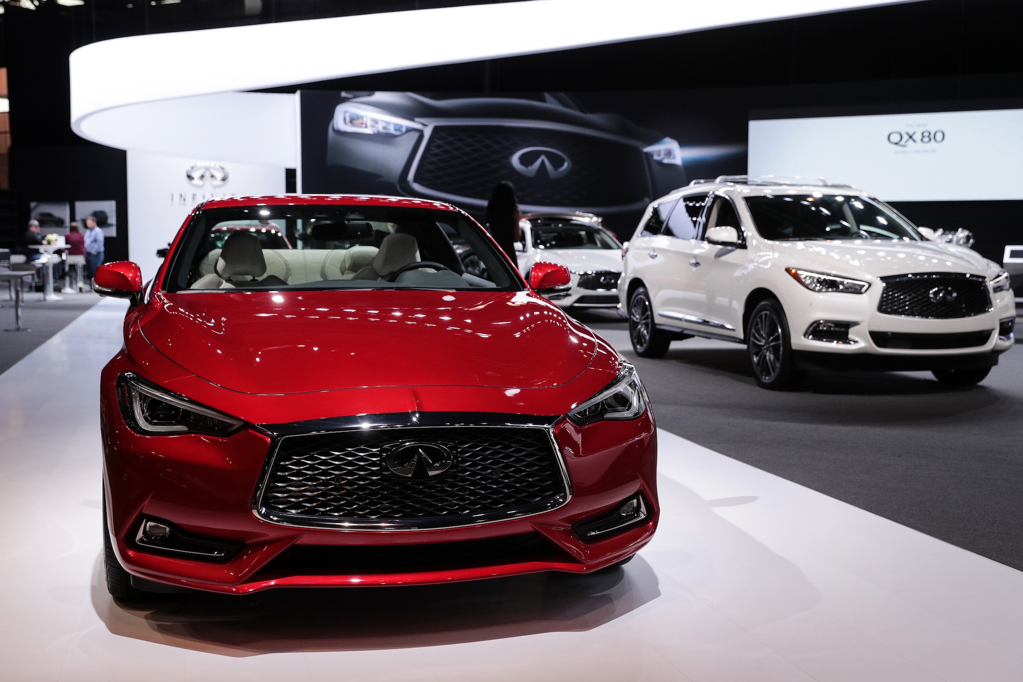 Infiniti Q60 S is on display during the Chicago Auto Show at McCormick Place