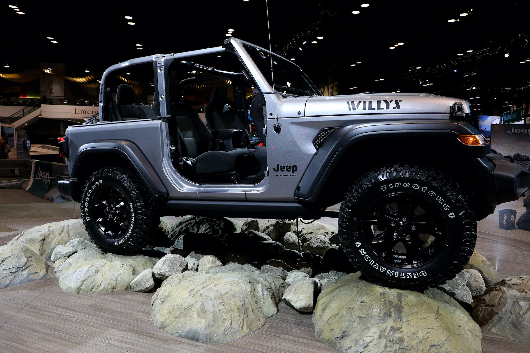 2020 Jeep Wrangler, a chief Ford Bronco rival, is on display at the 112th Annual Chicago Auto Show