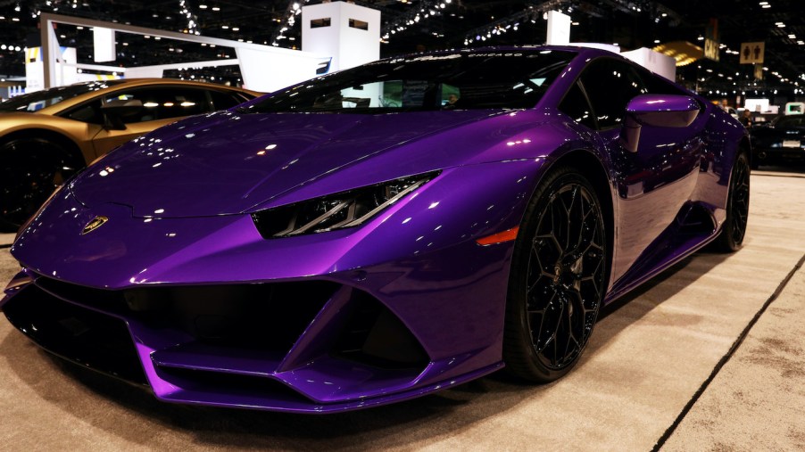 Lamborghini Huracan Evo is on display at the 112th Annual Chicago Auto Show