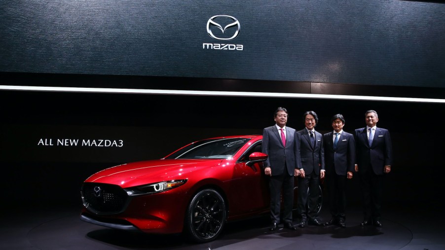 The all new Mazda3 during the L.A. Auto Show